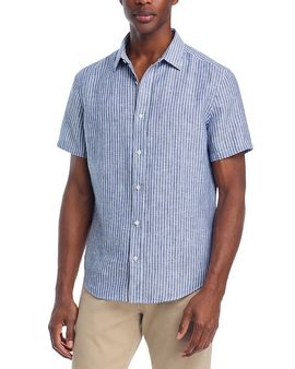 The Men's Store At Bloomingdale's The Men's Store at Bloomingdale's Linen Banker Stripe Shirt