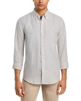 The Men's Store At Bloomingdale's The Men's Store at Bloomingdale's Linen Cabana Stripe Shirt