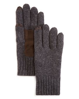 The Men's Store At Bloomingdale's The Men's Store at Bloomingdale's Suede Patch Tech Gloves