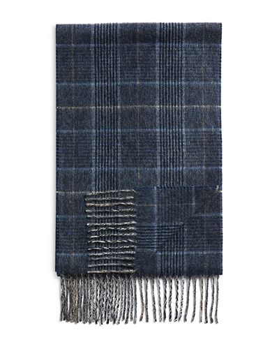 The Men's Store At Bloomingdale's The Men's Store at Bloomingdale's Windowpane Glen Plaid Oversized Cashmere Scarf