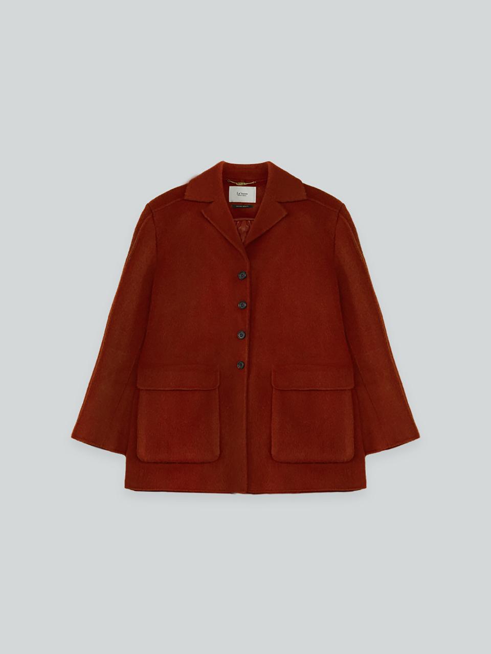 The milui Handmade Merino Wool Cashmere Jacket [RED]