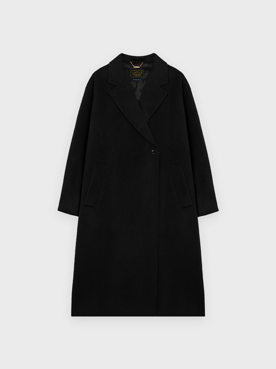 The milui Handmade Wool Classic Trench Coat [Black]