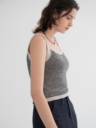 THE MITTEN Knit Sleeveless (Ligrt Gray)