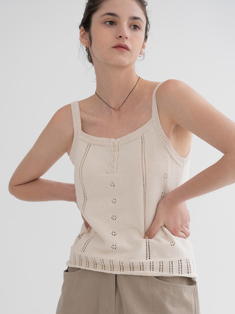 THE MITTEN Knit Sleeveless (Natural)