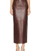 The New Arrivals by Ilkyaz Ozel The New Arrivals by Ilkyaz Ozel Raja Leather Skirt - 1