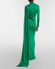 The New Arrivals Ilkyaz Ozel The New Arrivals Ilkyaz Ozel Aya caped satin gown - 5