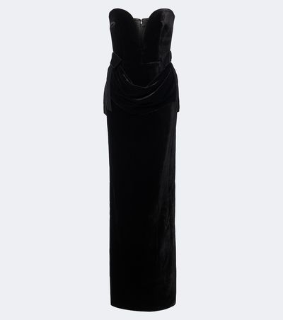The New Arrivals Ilkyaz Ozel The New Arrivals Ilkyaz Ozel Delphis velvet bustier gown