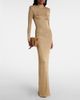 The New Arrivals Ilkyaz Ozel The New Arrivals Ilkyaz Ozel Donyale knitted lamÃ© gown - 2