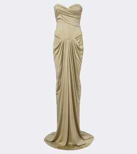 The New Arrivals Ilkyaz Ozel The New Arrivals Ilkyaz Ozel Draped gathered corset gown