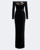 The New Arrivals Ilkyaz Ozel The New Arrivals Ilkyaz Ozel Farah embellished velvet bustier gown - 1
