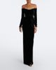 The New Arrivals Ilkyaz Ozel The New Arrivals Ilkyaz Ozel Farah embellished velvet bustier gown - 2