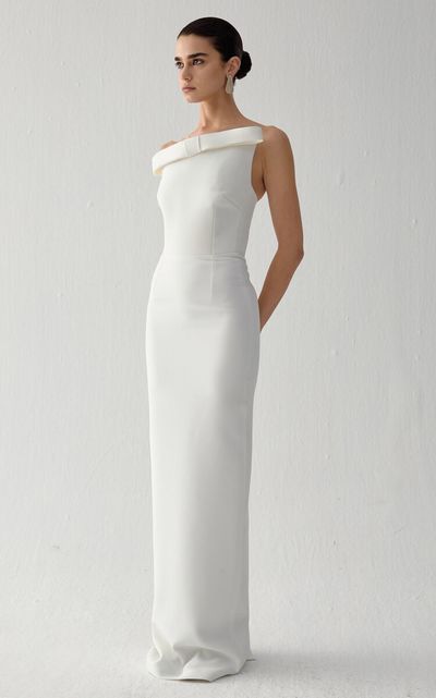 The New Arrivals Ilkyaz Ozel The New Arrivals Ilkyaz Ozel Fuji Bow Maxi Dress