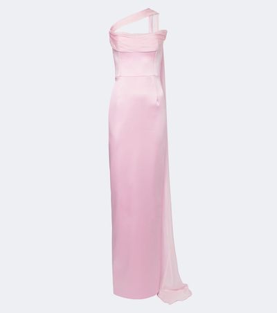 The New Arrivals Ilkyaz Ozel The New Arrivals Ilkyaz Ozel Julietta scarf-detail satin gown