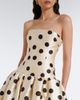 The New Arrivals Ilkyaz Ozel The New Arrivals Ilkyaz Ozel Leyla polka-dot satin bustier gown - 3
