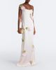 The New Arrivals Ilkyaz Ozel The New Arrivals Ilkyaz Ozel Nara feather-trimmed satin gown - 2