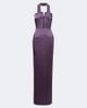 The New Arrivals Ilkyaz Ozel The New Arrivals Ilkyaz Ozel Noa scarf-detail satin gown - 1