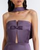 The New Arrivals Ilkyaz Ozel The New Arrivals Ilkyaz Ozel Noa scarf-detail satin gown - 3