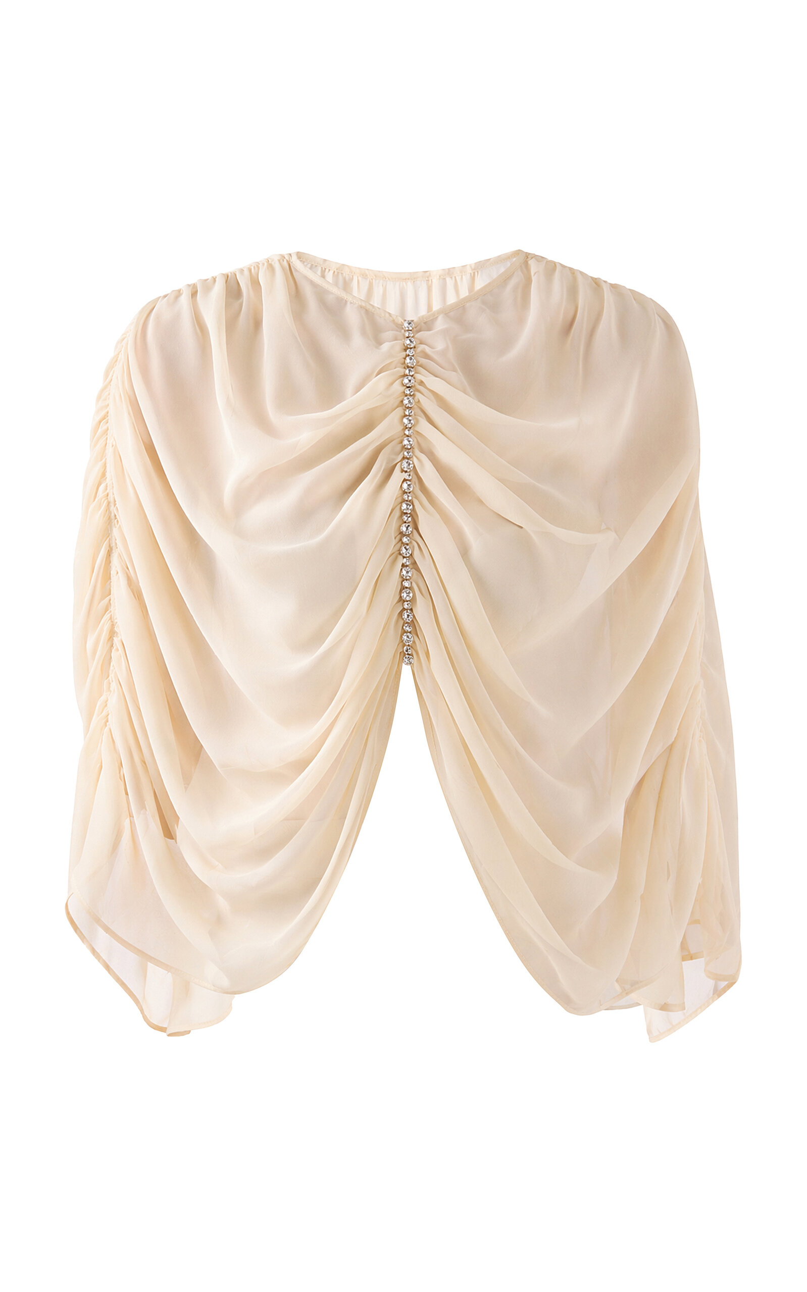 The New Arrivals Ilkyaz Ozel The New Arrivals Ilkyaz Ozel Nour Crystal Chiffon Cape Top