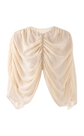 The New Arrivals Ilkyaz Ozel The New Arrivals Ilkyaz Ozel Nour Crystal Chiffon Cape Top