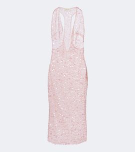 The New Arrivals Ilkyaz Ozel The New Arrivals Ilkyaz Ozel Olympia sequined silk midi dress