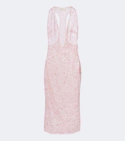 The New Arrivals Ilkyaz Ozel The New Arrivals Ilkyaz Ozel Olympia sequined silk midi dress