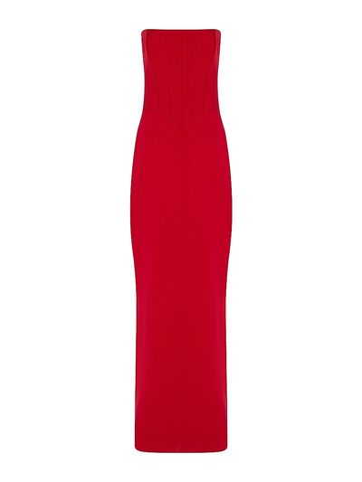 The New Arrivals Ilkyaz Ozel Women's Ambra Satin Column Gown
