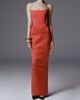 The New Arrivals Ilkyaz Ozel Women's Ambra Satin Column Gown - 3