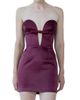 The New Arrivals Ilkyaz Ozel Women's Eros Satin Corset Minidress - 3