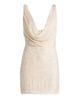 The New Arrivals Ilkyaz Ozel Women's Lydia Sequined Cowlneck Minidress - 8