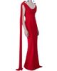 The New Arrivals Ilkyaz Ozel Women's Morticia Crepe Drape Bow Gown - 1