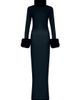 The New Arrivals Ilkyaz Ozel Women's Priscilla Silk & Faux-Fur Gown - 1