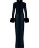 The New Arrivals Ilkyaz Ozel Women's Priscilla Silk & Faux-Fur Gown - 2