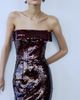 The New Arrivals Ilkyaz Ozel Women's Sisu Sequined Bow Slip Gown - 2