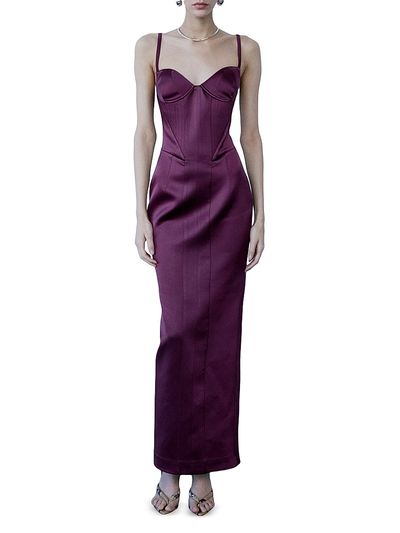 The New Arrivals Ilkyaz Ozel Women's Yasmeen Satin Corset Gown