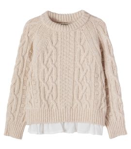 The New Society The New Society Echo layered wool-blend sweater