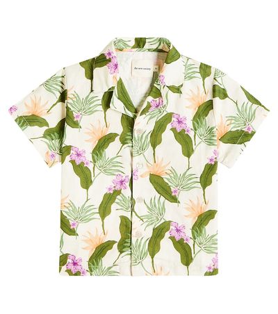 The New Society The New Society Hills printed linen and cotton shirt