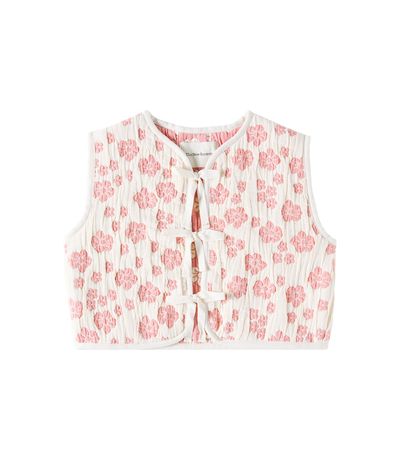 The New Society The New Society Leontis floral cotton vest
