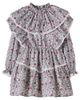 The New Society The New Society Nesta lace-trimmed printed cotton dress - 1