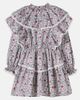 The New Society The New Society Nesta lace-trimmed printed cotton dress - 3