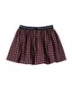 The New Society The New Society Orbit logo plaid cotton skirt - 1