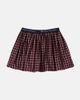 The New Society The New Society Orbit logo plaid cotton skirt - 3