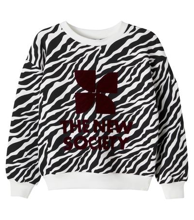 The New Society The New Society TNS zebra-print cotton sweatshirt