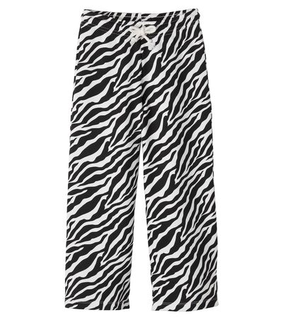 The New Society The New Society Zebra-print cotton jersey sweatpants