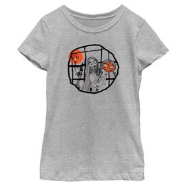The Nightmare Before Christmas Girl's The Nightmare Before Christmas Halloween Sally Pumpkin Sketch T-Shirt