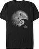 The Nightmare Before Christmas Men's The Nightmare Before Christmas Black and White Moon Scene T-Shirt  - 1