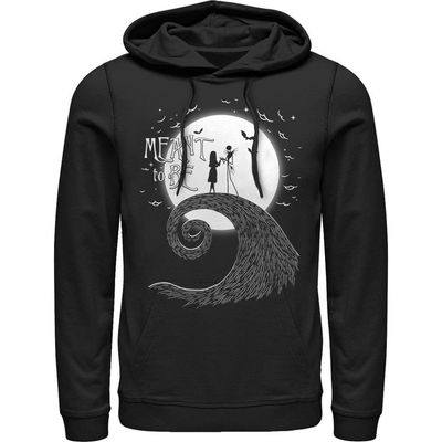 The Nightmare Before Christmas Men's The Nightmare Before Christmas Halloween Jack Skellington Sally Meant to Be Pull Over Hoodie
