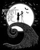 The Nightmare Before Christmas Men's The Nightmare Before Christmas Halloween Jack Skellington Sally Meant to Be Pull Over Hoodie - 2