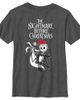 The Nightmare Before Christmas The Nightmare Before Christmas Boys' Jack Skellington Santa Hat Logo Short Sleeve Graphic T-Shirt - 1