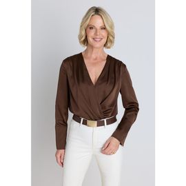 The Noli Shop The Noli Shop Frances Silk Bodysuit