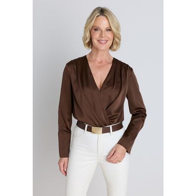 The Noli Shop The Noli Shop Frances Silk Bodysuit